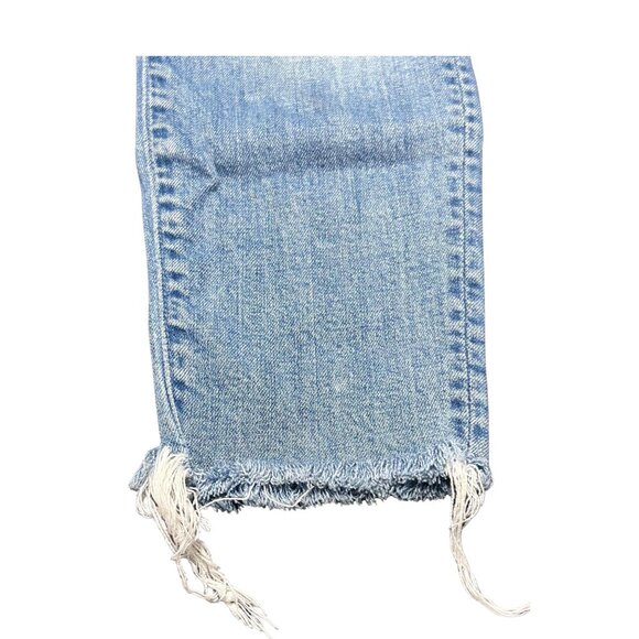 Mother Looker Ankle Fray Jeans Size 25 Tourist Trap Distressed Hem Ripped - Picture 11 of 11